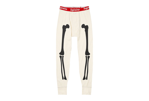 Supreme x Hanes Bone Thermal Pant Natural (FW23)
