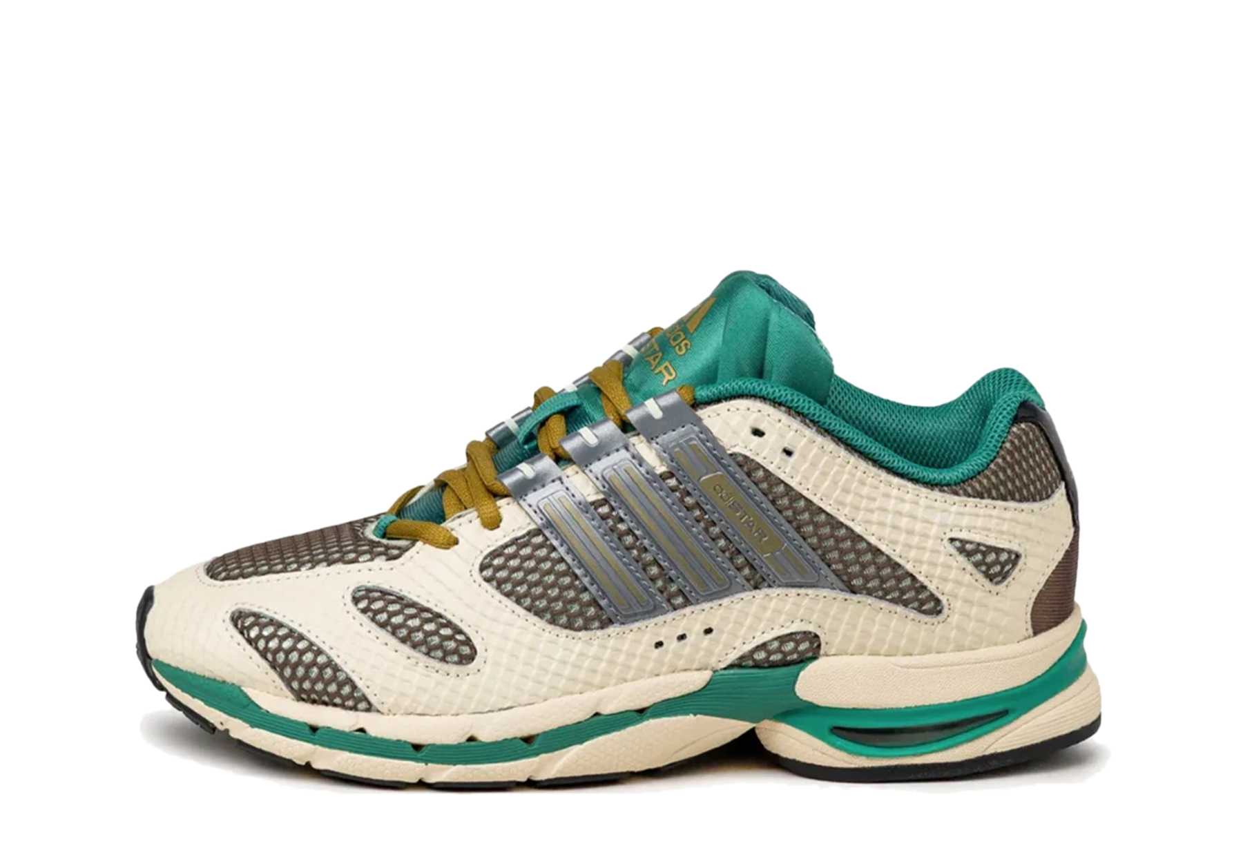 Adidas Adistar Moulded WMNS 'Linen Green' (2026) Aurora Coffee/Silver Metallic/Blue Fusion sneaker – authenticated on KLEKT