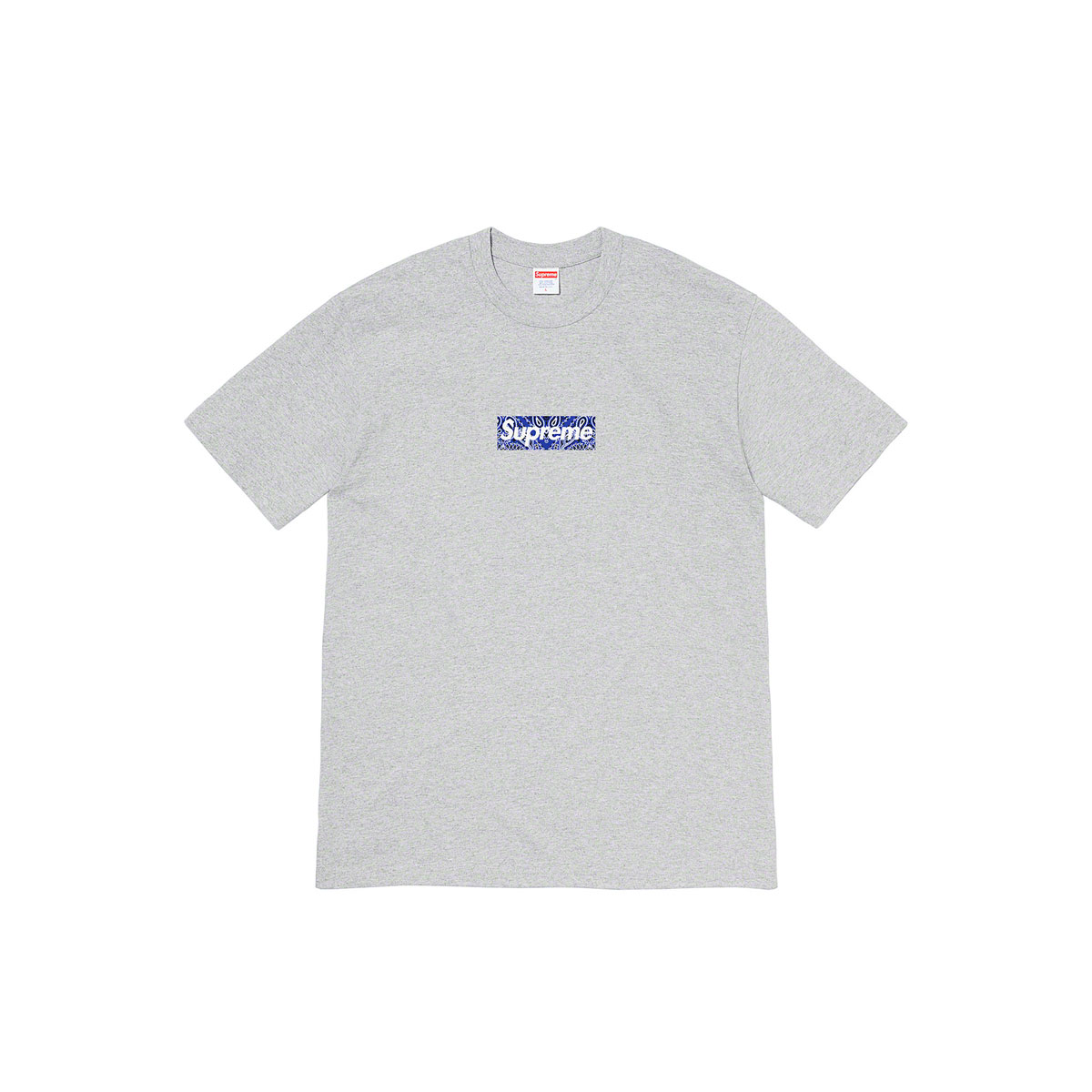 Supreme Bandana Box Logo T-Shirt Tee Heather Grey (FW19) sneaker – authenticated on KLEKT