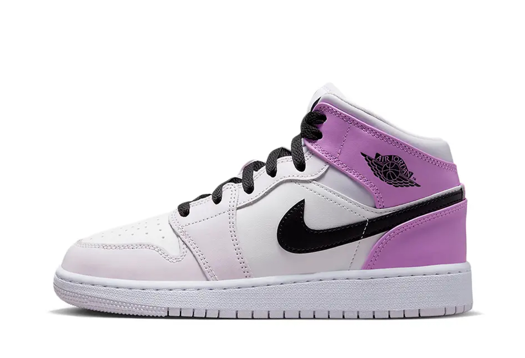 Air Jordan 1 Mid Pink Lavender (GS) (2023) PINK/LAVENDER/WHITE sneaker – authenticated on KLEKT