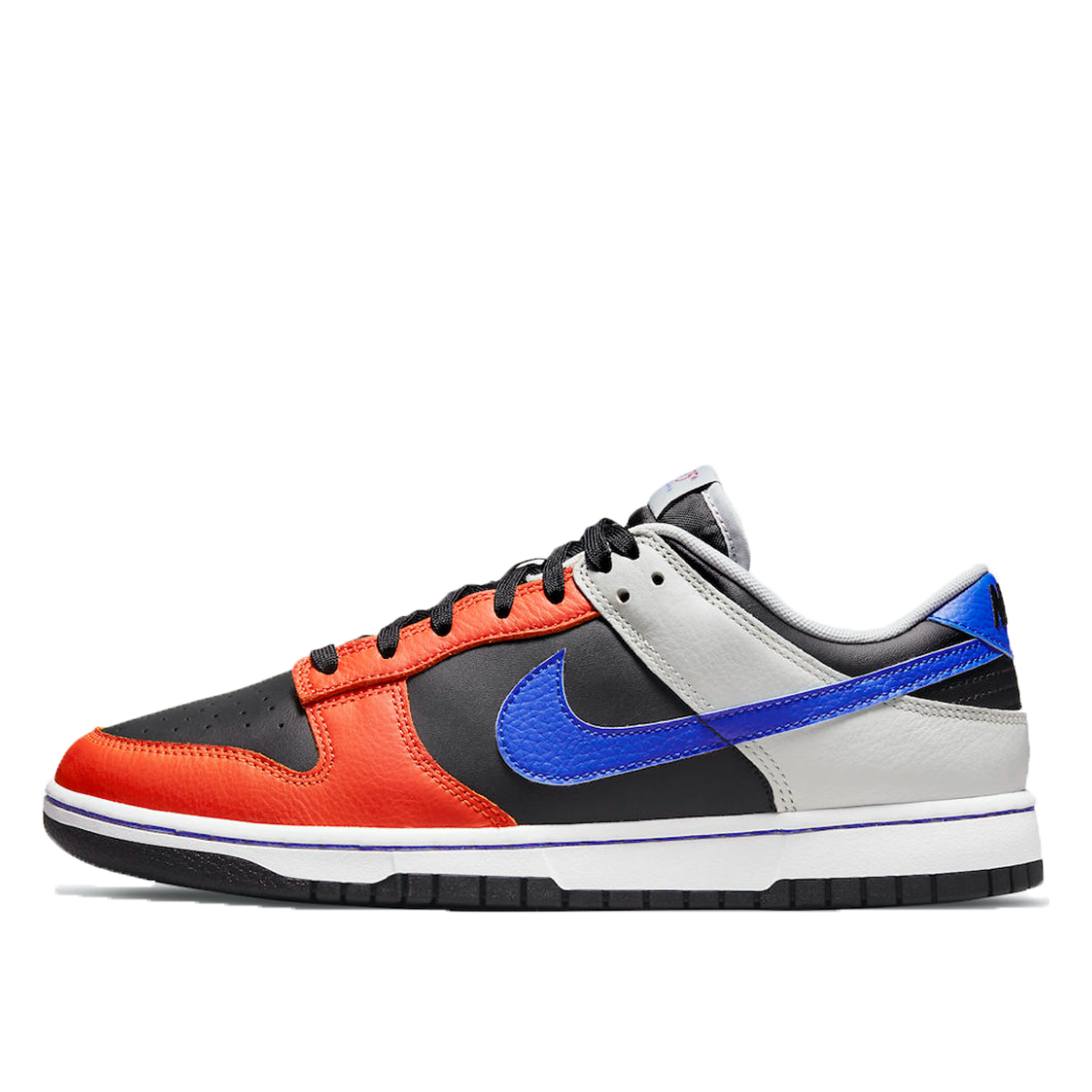 Nike x NBA Dunk Low EMB Knicks (2021) BLACK/RACER BLUE/GREY FOG/ORANGE sneaker – authenticated on KLEKT