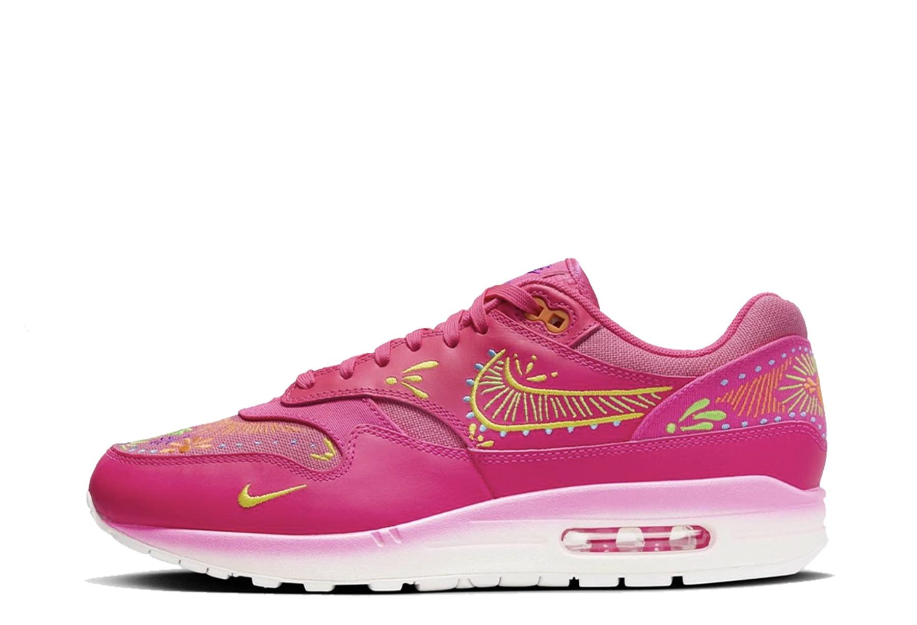 Nike Air Max 1 "Dia De Muertos" (2023) Hyper Pink/Sail-Opti Yellow-Green Strike sneaker – authenticated on KLEKT