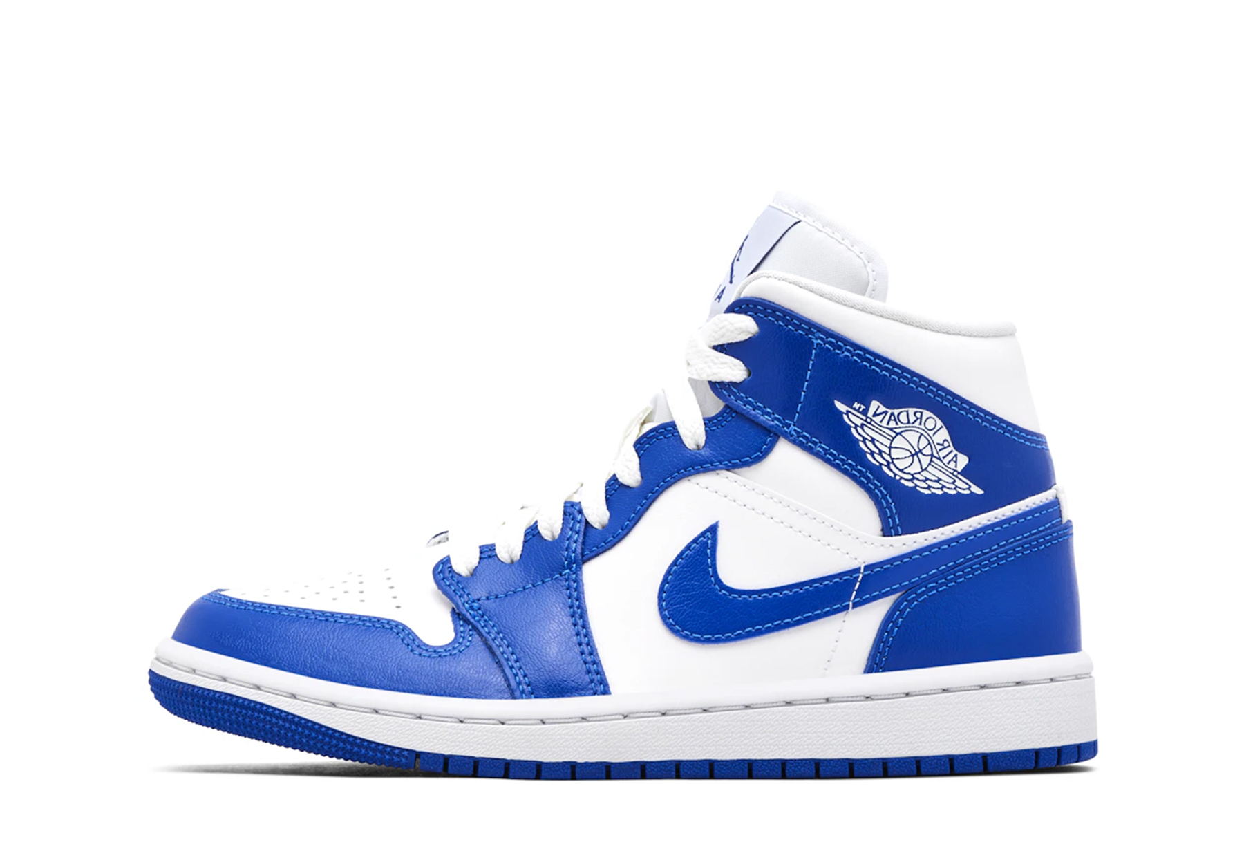 Air Jordan 1 Mid WMNS 'Kentucky' (2021) WHITE/BLUE WHITE sneaker – authenticated on KLEKT