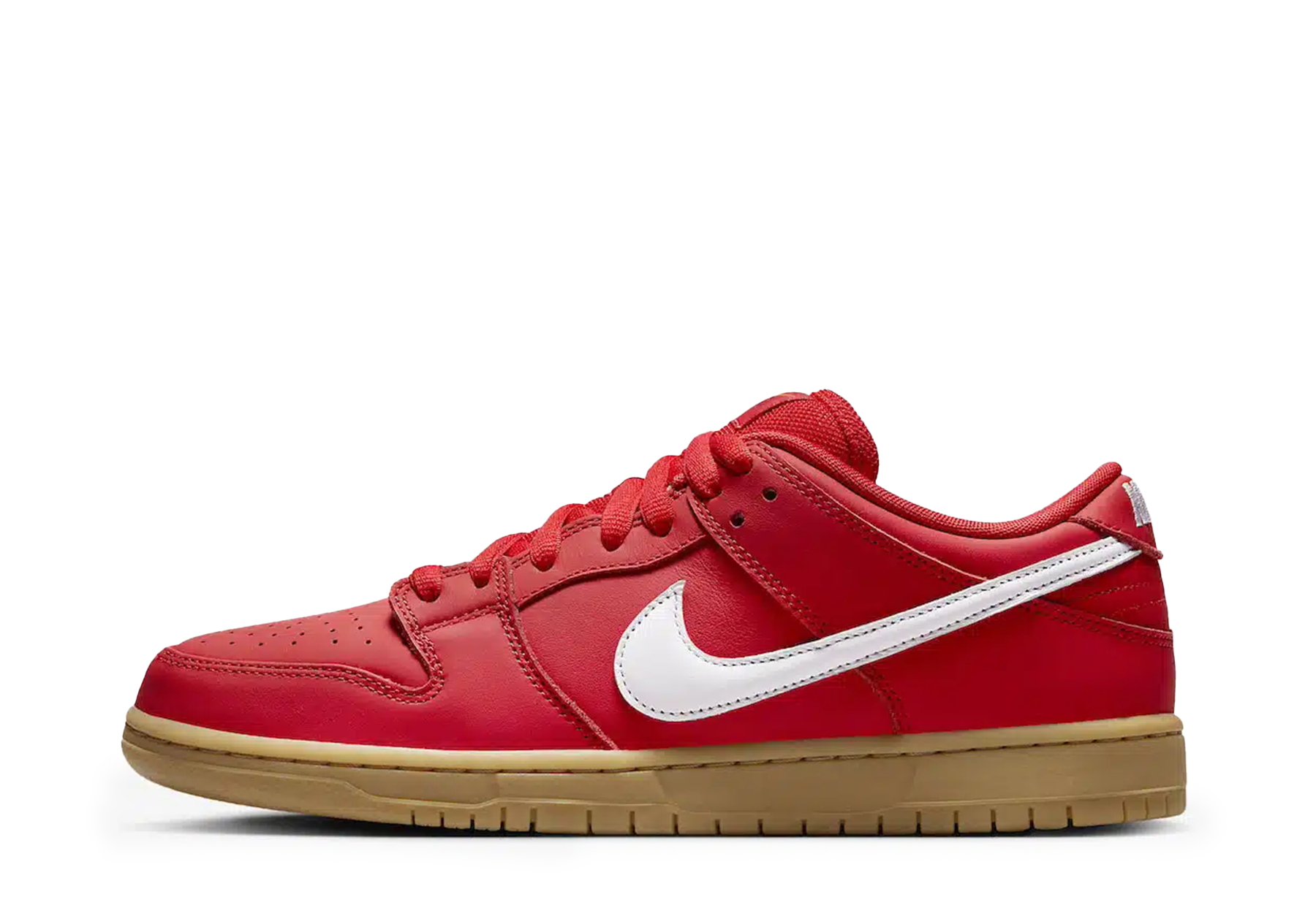 Nike SB Dunk Low 'University Red Gum' (2024) RED sneaker – authenticated on KLEKT