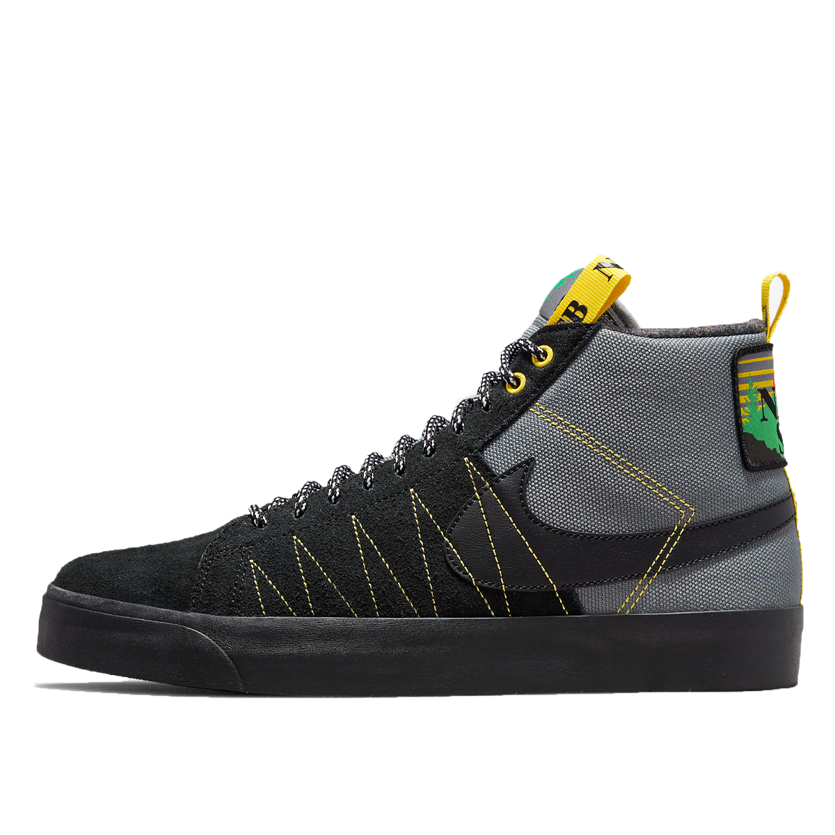 Nike Zoom Blazer Mid Acclimate Cool Grey Yellow Strike (2021) COOL GREY/BLACK-WHITE-YELLOW STRIKE-LUCKY GREEN sneaker – authenticated on KLEKT