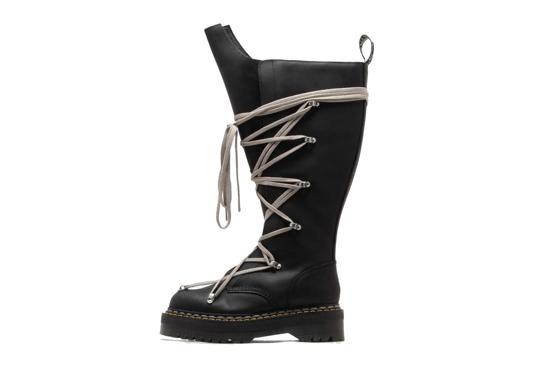 Dr. Martens x Rick Owens 1B60 Quad Sole Pentalace Boot 'Black' (2025) Black sneaker – authenticated on KLEKT