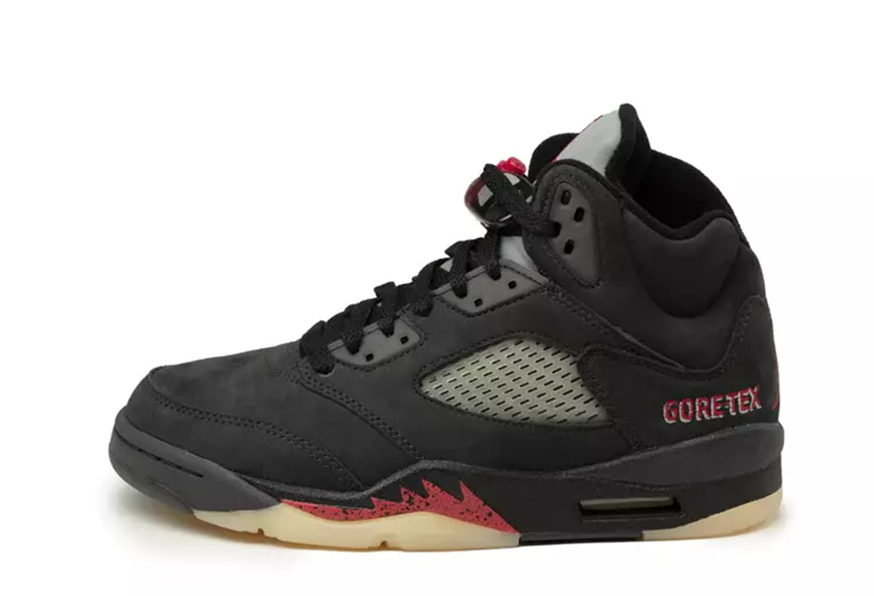 Air Jordan 5 Retro WMNS Gore-Tex Off-Noir (2022) OFF-NOIR/FIRE RED-BLACK-MUSLIN sneaker – authenticated on KLEKT