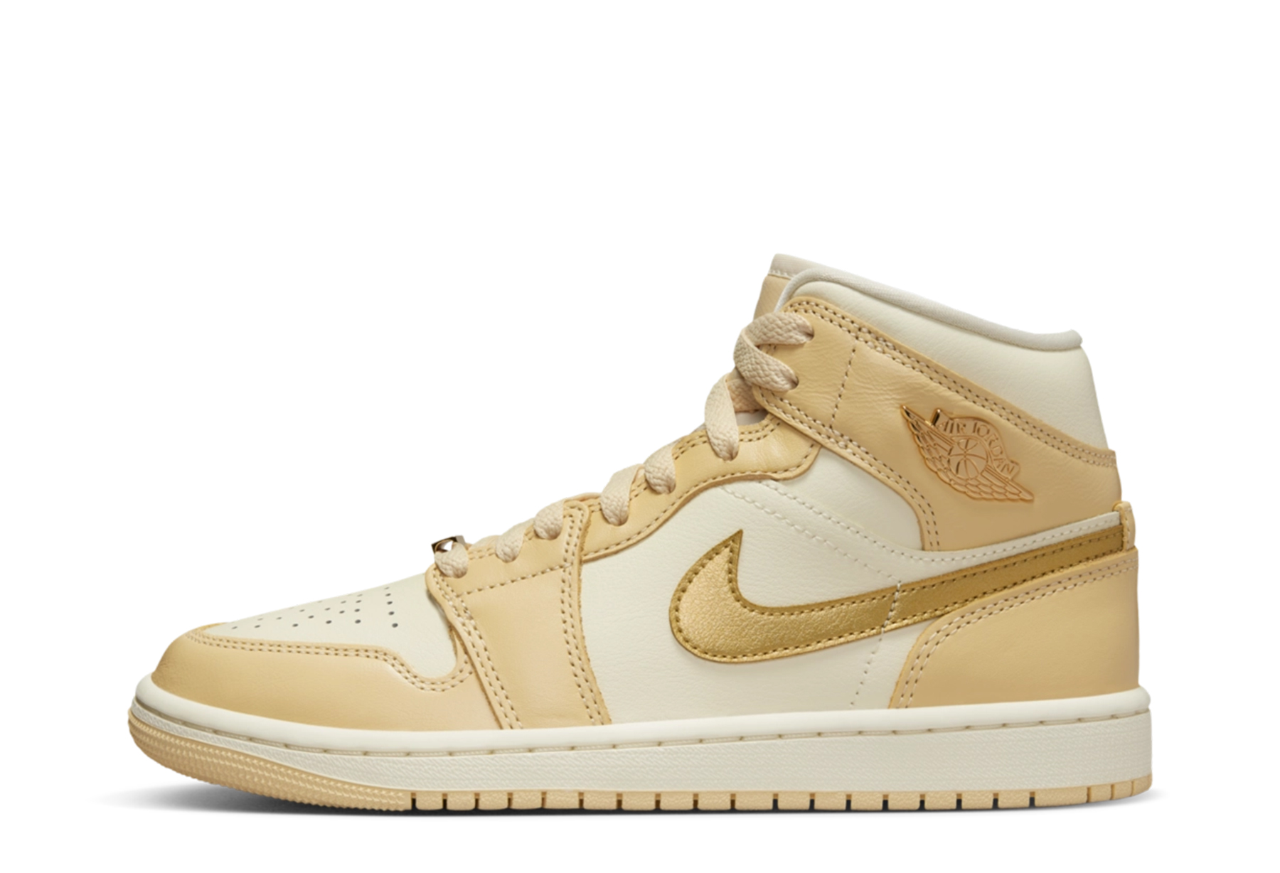 Air Jordan 1 Mid SE WMNS 'Pale Vanilla' (2023) Pale Vanilla/Metallic Gold/Coconut Milk/Sail sneaker – authenticated on KLEKT