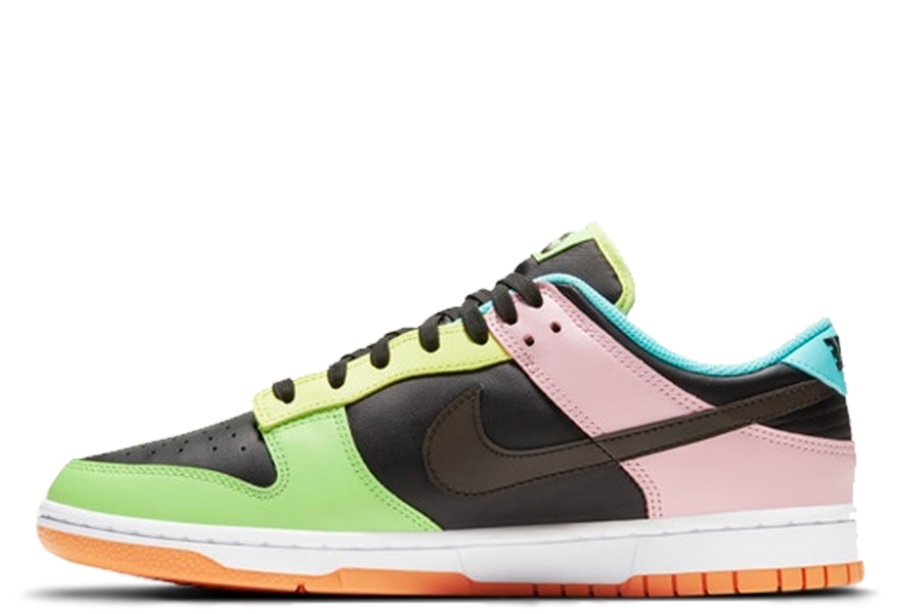 Nike Dunk Low SE 'Free 99 Black' (2021) BLACK/DARK CHOCOLATE/COPA/PINK FOAM sneaker – authenticated on KLEKT