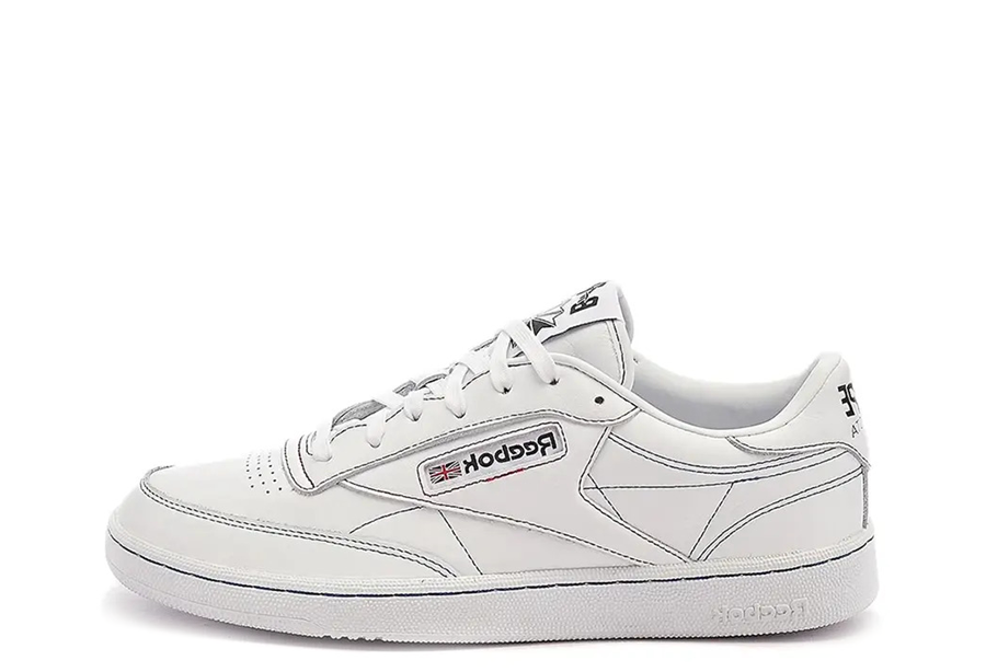 Reebok x BAPE Club C 85 White/Red/Blue (2022) WHITE/RED/BLUE sneaker – authenticated on KLEKT