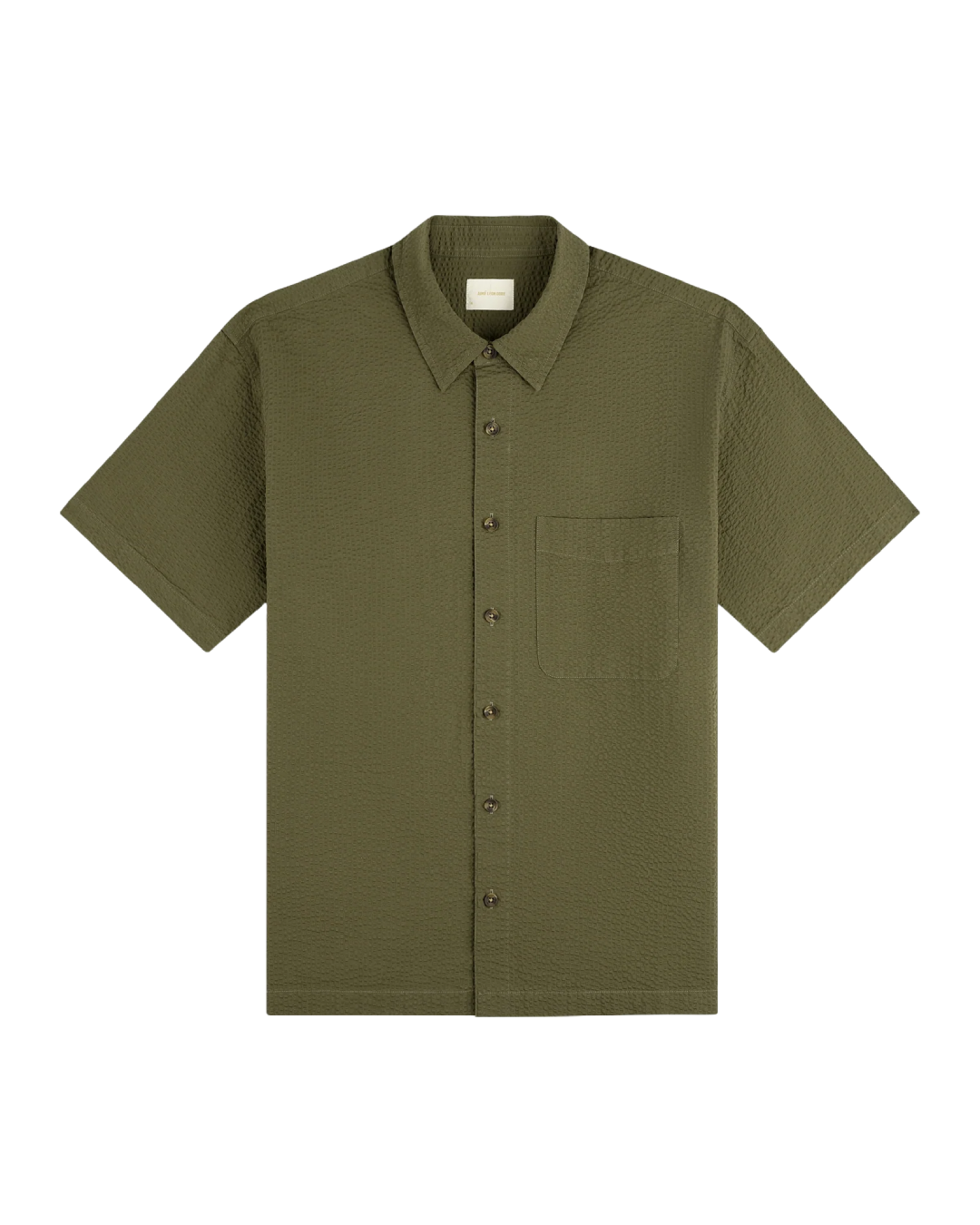 Aime Leon Dore Short-Sleeve Seersucker Shirt Deep Lichen Green sneaker – authenticated on KLEKT