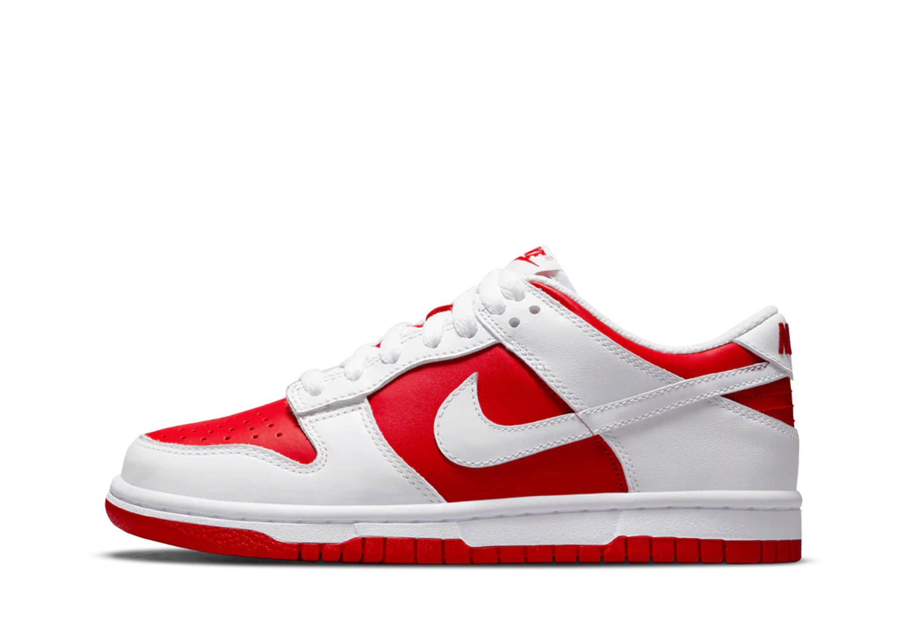 Nike Dunk Low GS 'Championship Red' (2021) UNIVERSITY RED/WHITE/TOTAL ORANGE sneaker – authenticated on KLEKT
