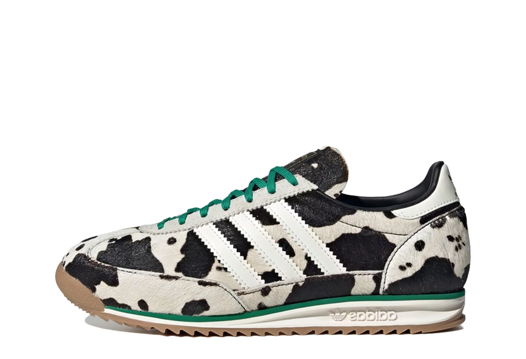 Adidas SL 72 'Cow' (2025) Core Black/Off White/Court Green sneaker – authenticated on KLEKT