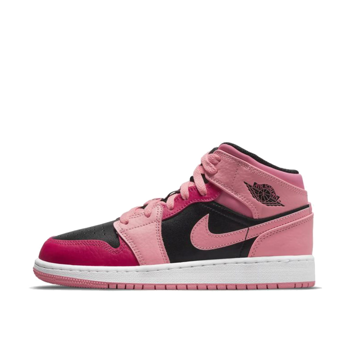 Air Jordan 1 Mid Coral Rush Pink (GS) (2021) Coral Chalk/Rush Pink/Black/Pinksicle sneaker – authenticated on KLEKT
