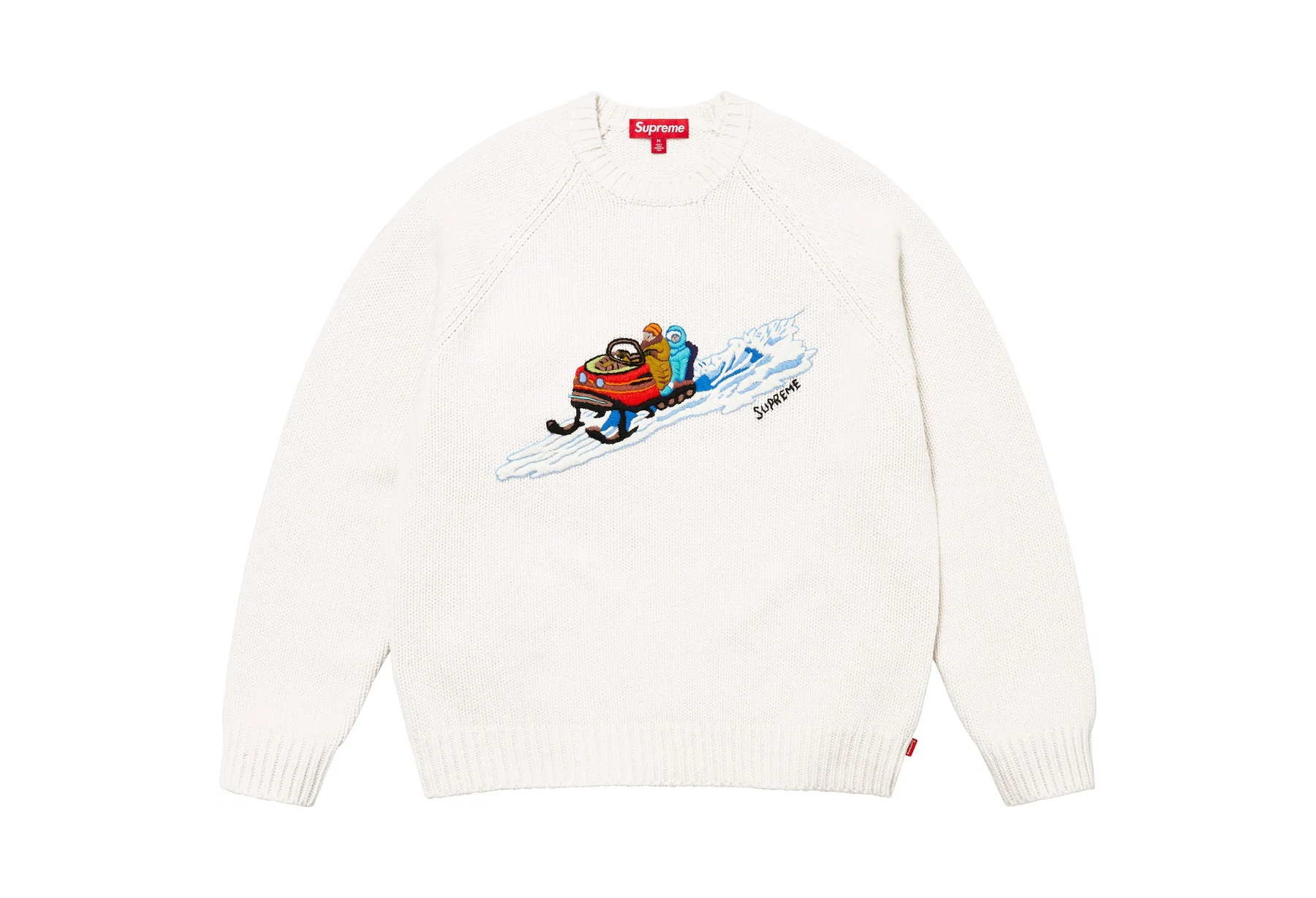 Supreme Snowmobile Sweater 'White' (FW24) WHITE sneaker – authenticated on KLEKT
