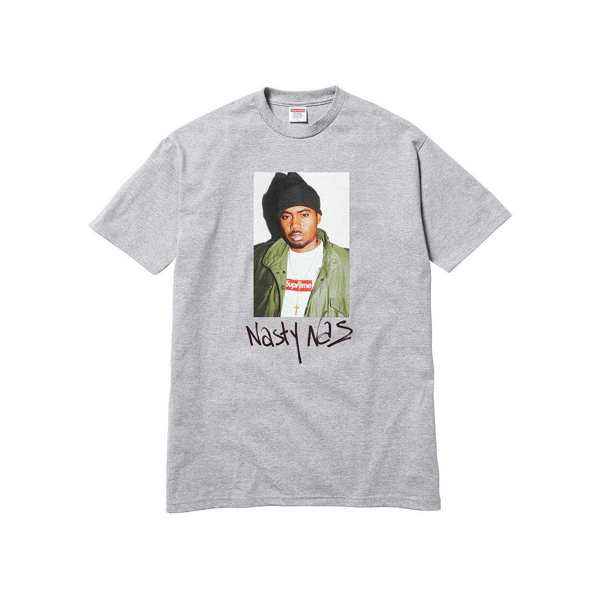 Supreme Nas T-Shirt Tee Heather Grey (FW17) sneaker – authenticated on KLEKT