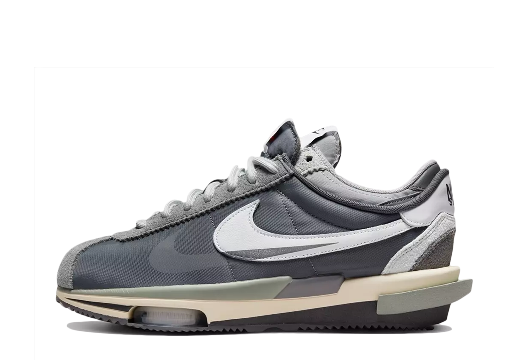 Nike x sacai Cortez 4.0 ‘Grey’ (2022) Dark Grey/Grey-White sneaker – authenticated on KLEKT