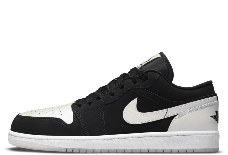 Air Jordan 1 Low 'Black White Diamond' (2022) black/white sneaker – authenticated on KLEKT