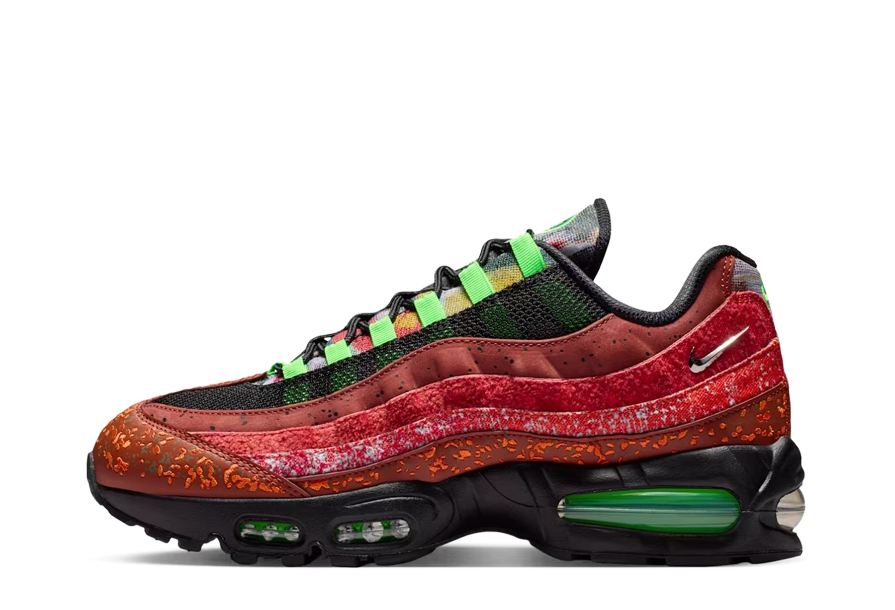 Nike Air Max 95 'Hong Kong' – Family Reunion Pack (2026) Cinnamon/Metallic Silver/Black/Voltage Green/Light Crimson/Safety Orange sneaker – authenticated on KLEKT