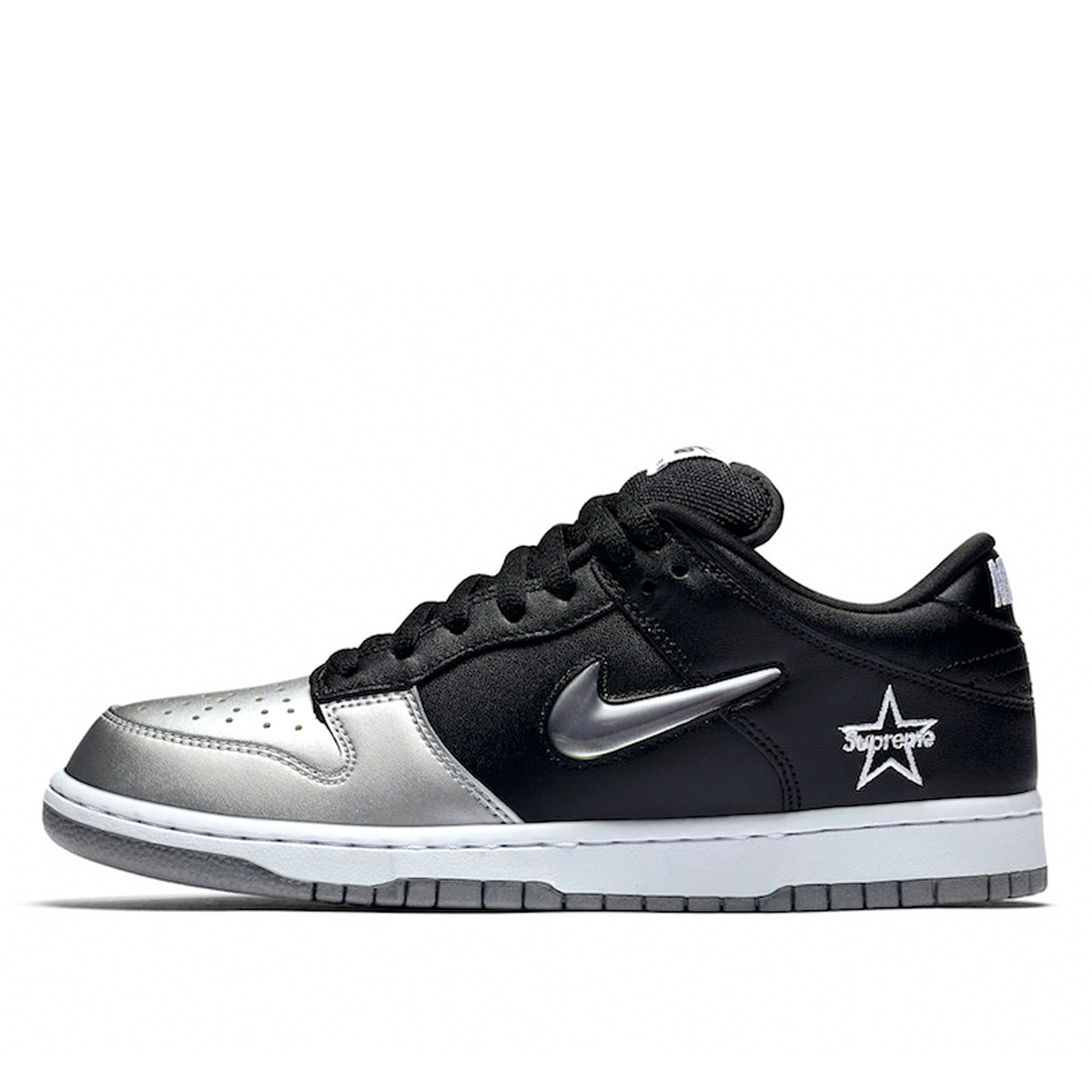 Nike SB x Supreme Dunk Low 'Metallic Silver' (2019) sneaker – authenticated on KLEKT
