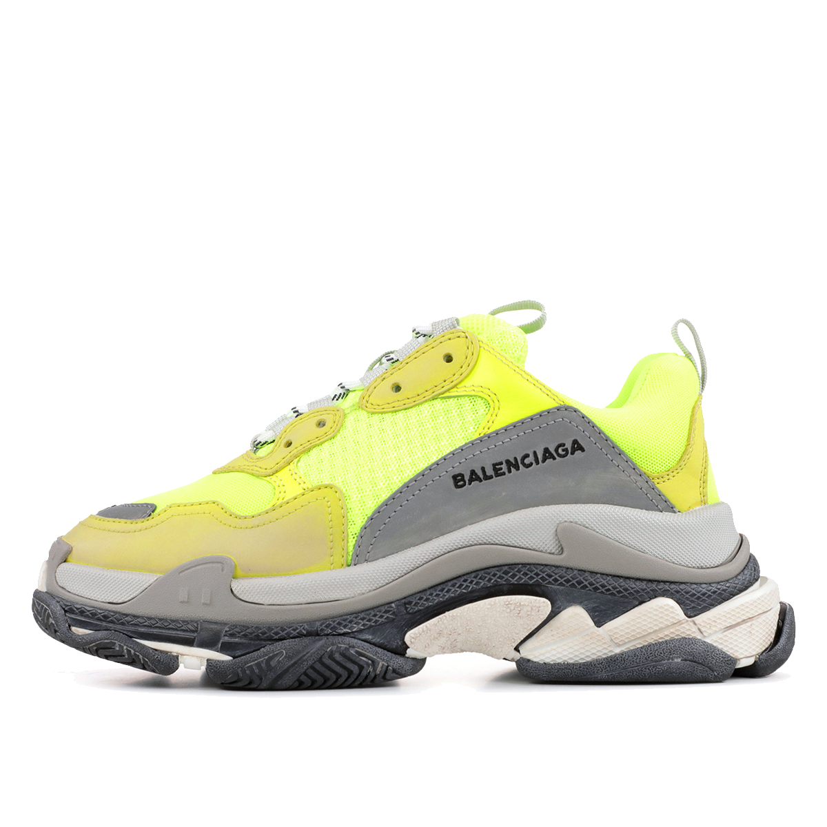 Luxury Balenciaga Triple S WMNS 'Neon Yellow' sneaker – authenticated on KLEKT