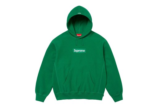Supreme Box Logo Hooded Sweatshirt 'Green' (FW24) – authenticated on KLEKT