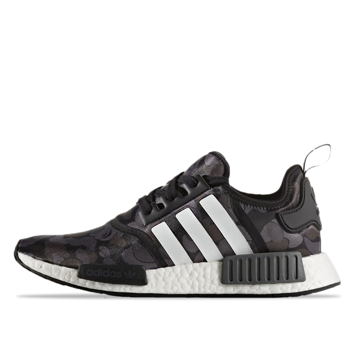 Adidas x Bape NMD R1 Black Camo sneaker – authenticated on KLEKT