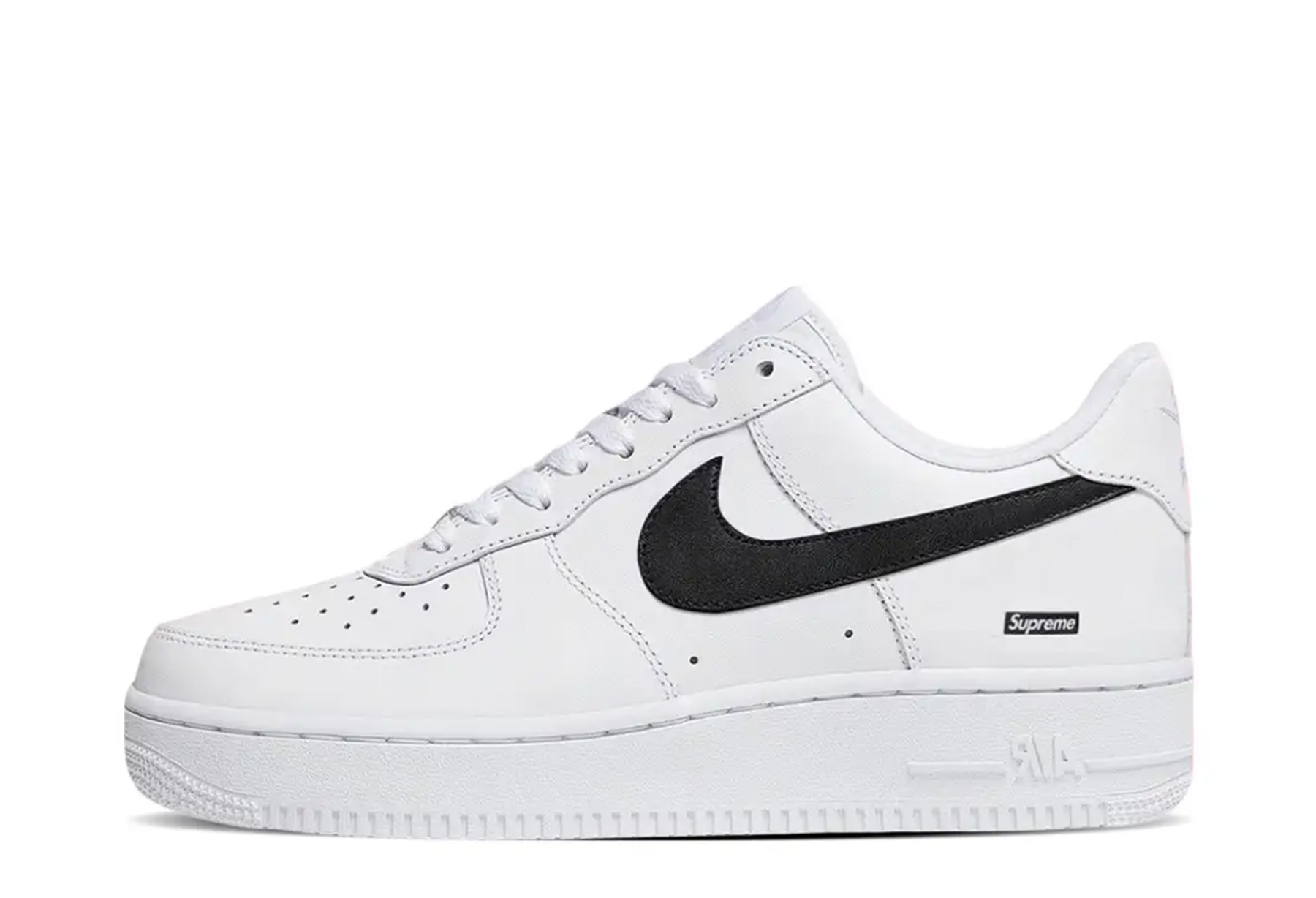 Nike x Supreme Air Force 1 Low 'White Black' (2025) WHITE/BLACK sneaker – authenticated on KLEKT
