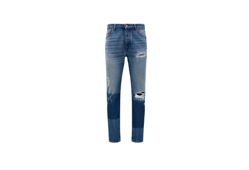 Palm Angles x Moncler Vintage-Effect Jeans Ocean Blue (FW22)