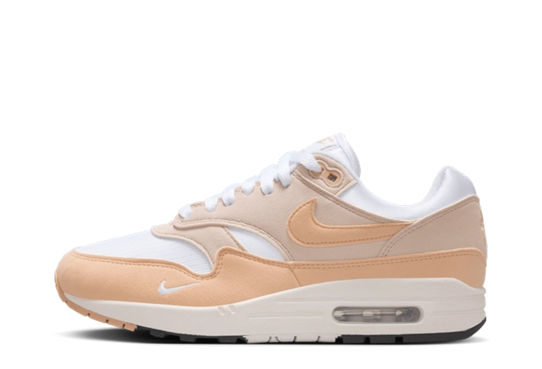 Nike Air Max 1 '87 WMNS 'White Onyx' - Mini-Swoosh (2025) Lt Orewood Brn/White Onyx/White-Sail sneaker – authenticated on KLEKT