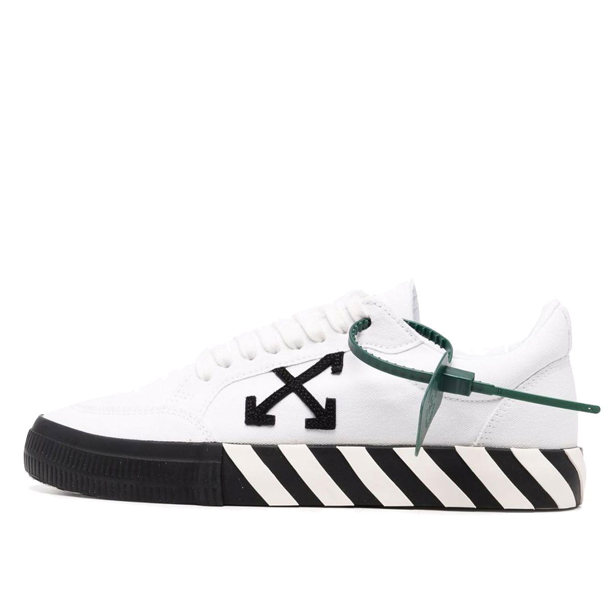 Off White Vulc Low Canvas White Black (SS22) sneaker – authenticated on KLEKT