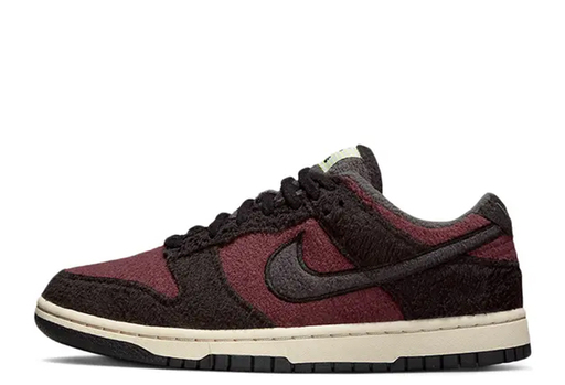 Nike Dunk Low SE Fleece Pack WMNS Burgundy Crush (2022)