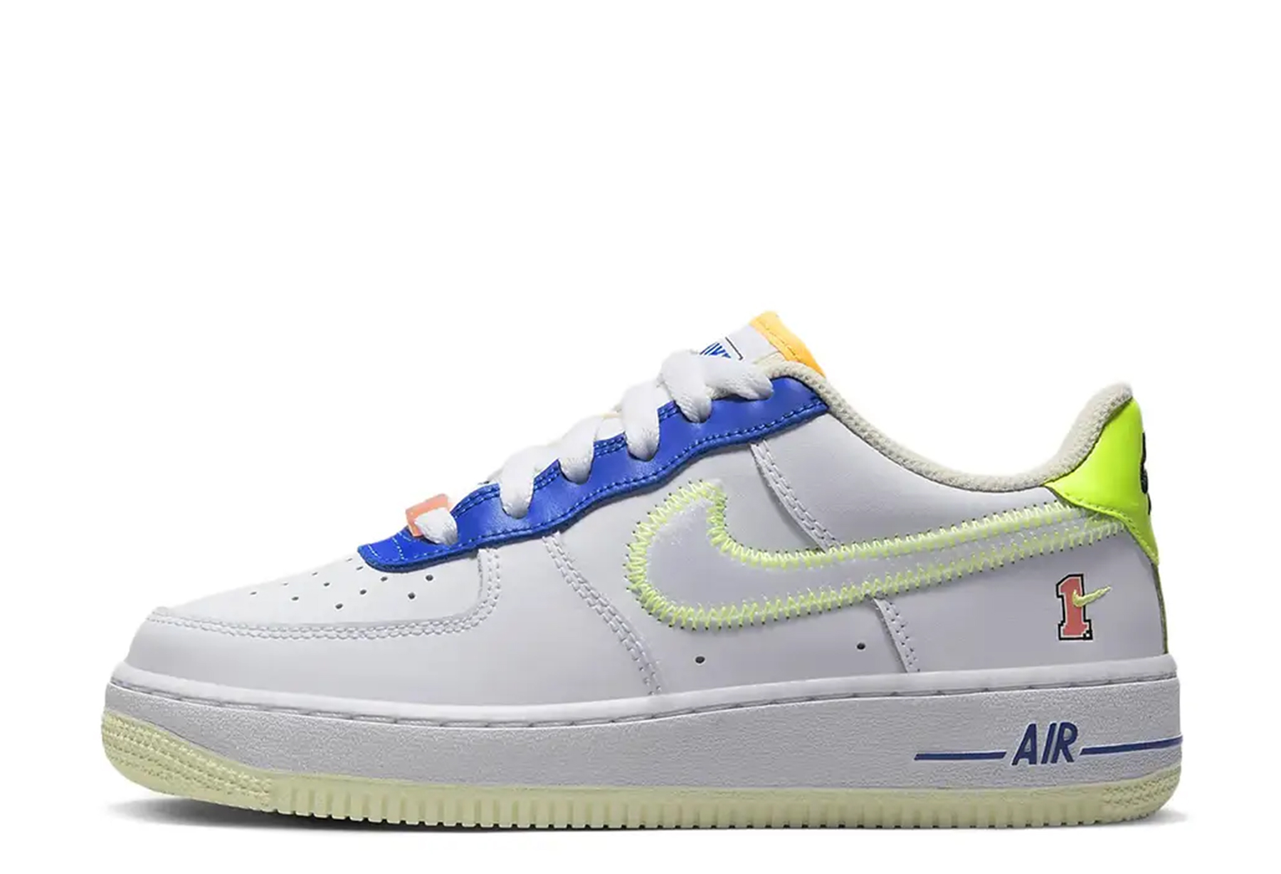 Nike Air Force 1 Low GS Player One White Blue (2022) WHITE/BLUE sneaker – authenticated on KLEKT