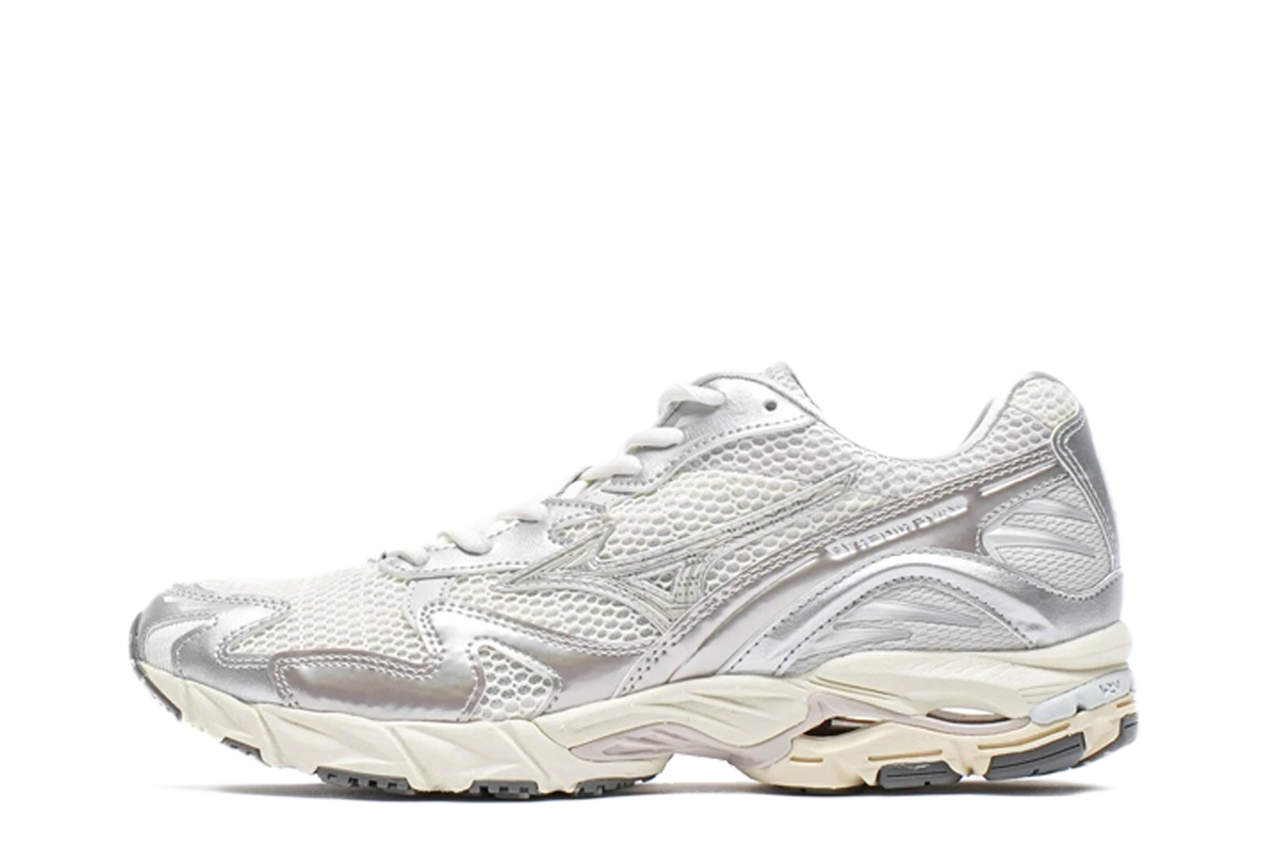 Mizuno Wave Rider 'White Sand' - Metallic Pack 2 (2024) Snow White/White Sand/Nimbus Cloud sneaker – authenticated on KLEKT
