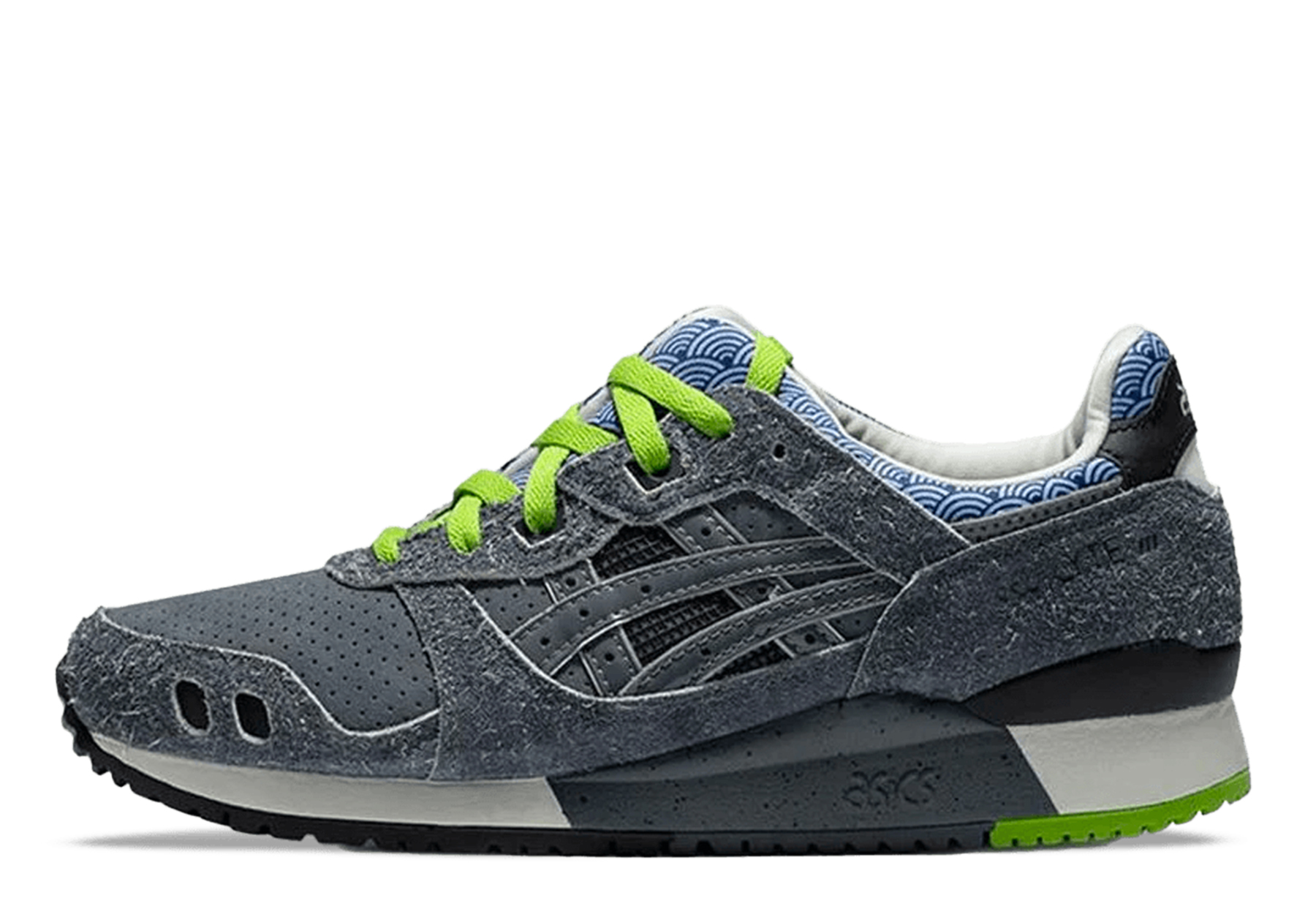 Asics x Nice Kicks Gel-Lyte III 'Castlerock' (2022) CASTLEROCK/NAVY/LIME sneaker – authenticated on KLEKT