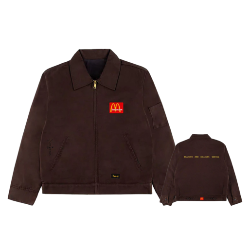 Travis Scott x McDonald's Billions Served Work Jacket Brown (FW20)