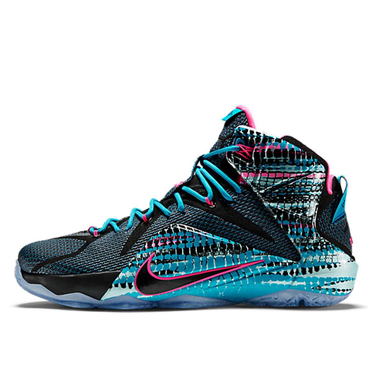 Nike LeBron 12 '23 Chromosomes' (2015) BLACK/PINK POWER-BLUE LAGOON sneaker – authenticated on KLEKT