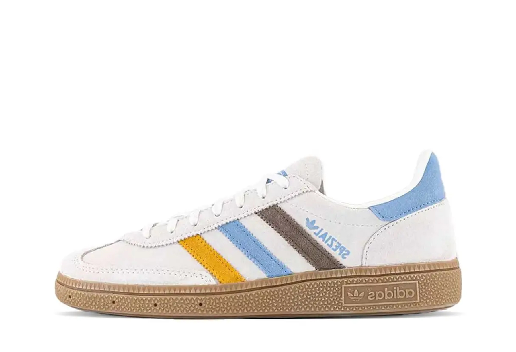 Adidas Handball Spezial WMNS 'White Blue Earth Strat' (2024) WHITE/BLUE/EARTH sneaker – authenticated on KLEKT