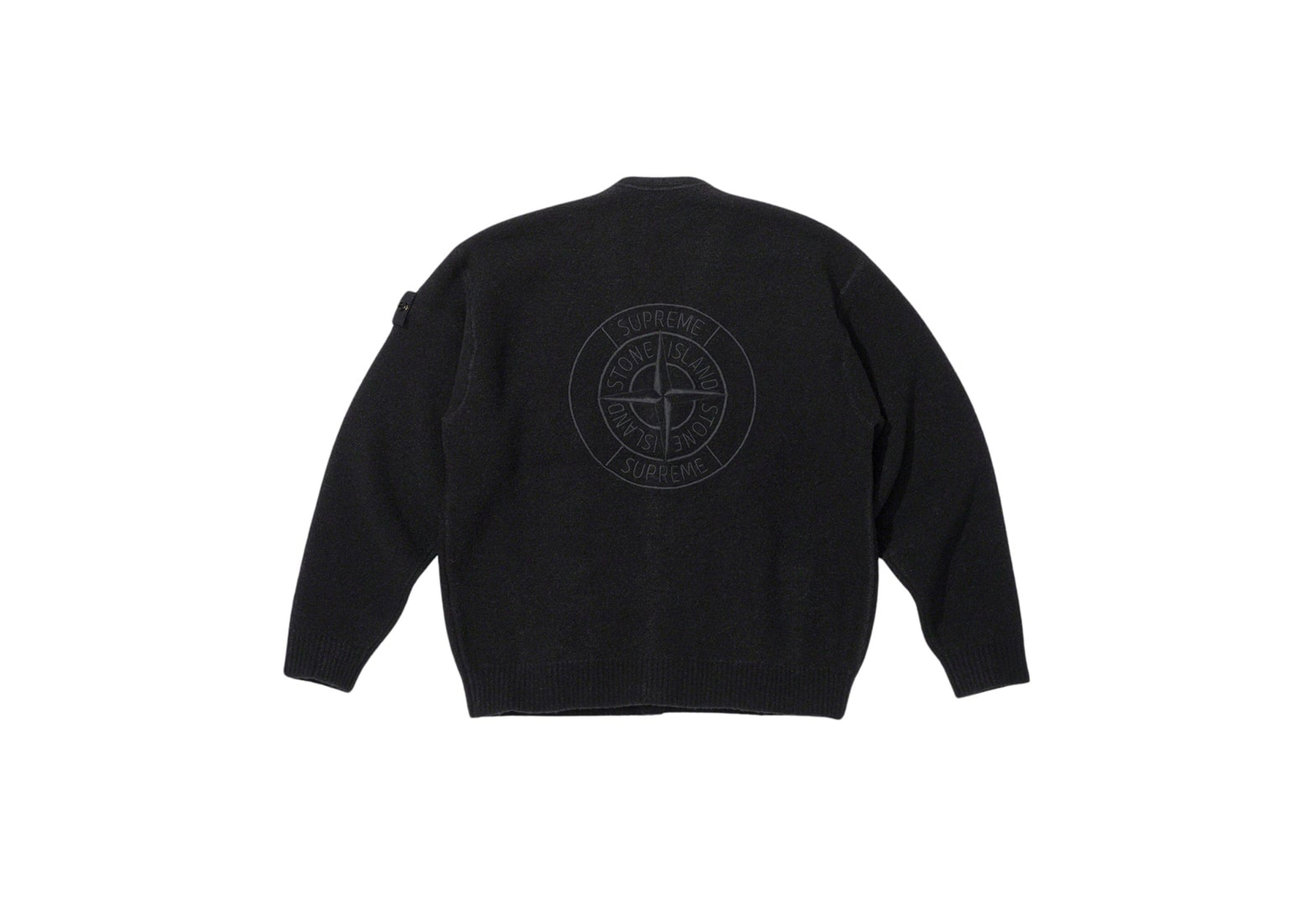 Supreme x Stone Island Bouclé Cardigan Black (FW23) BLACK sneaker – authenticated on KLEKT