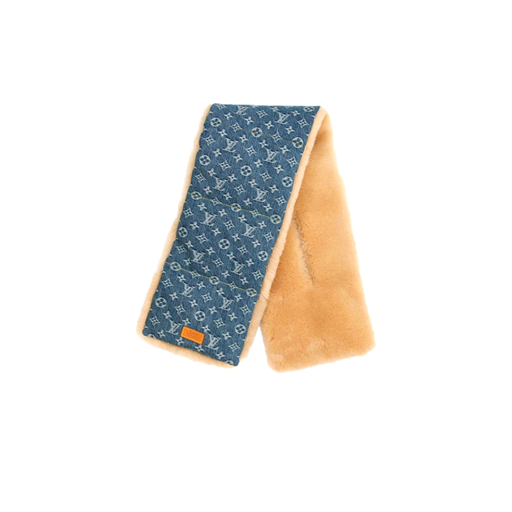 Luxury x Nigo Shearling Denim Scarf Bleu (SS20)