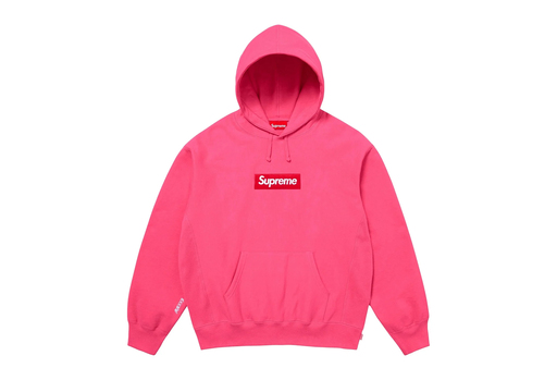 Supreme Box Logo Hooded Sweatshirt 'Magenta' (FW25) – authenticated on KLEKT