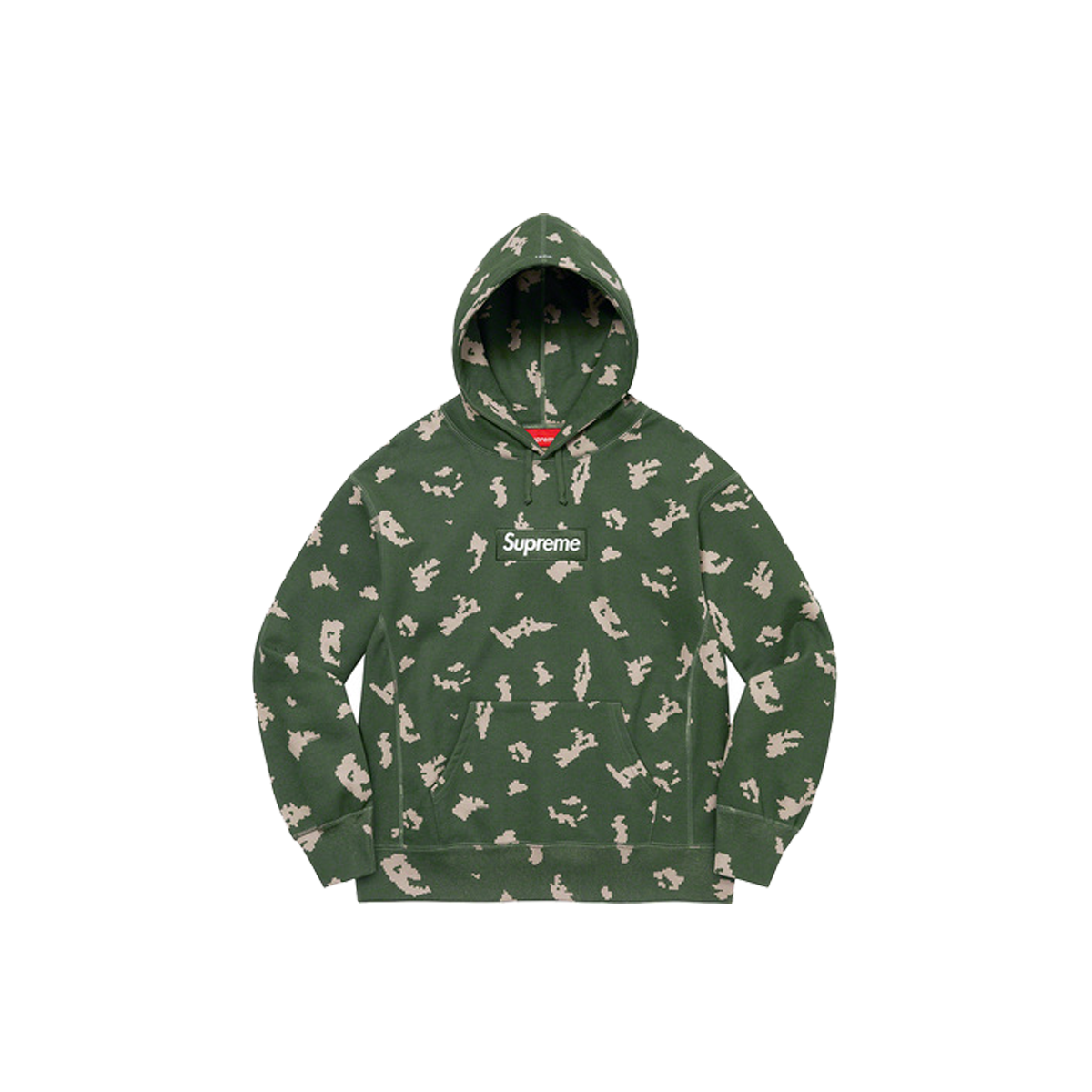 Supreme Box Logo Hooded Sweatshirt Olive Russian Camo (FW21