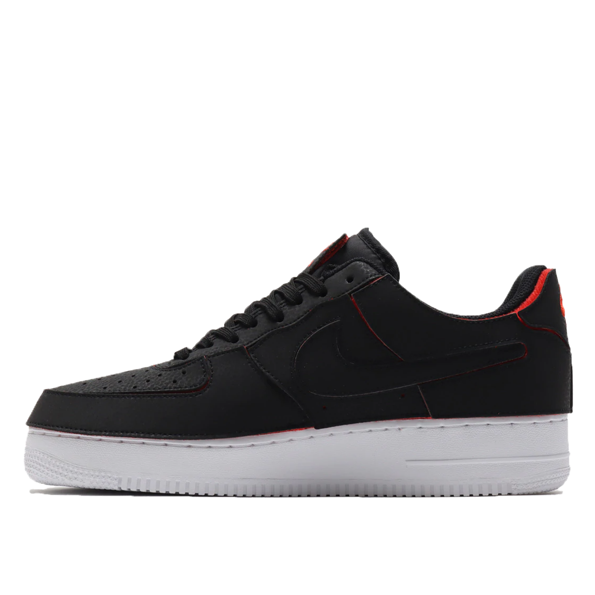 Nike Air Force 1/1 Black Red (2021) sneaker – authenticated on KLEKT