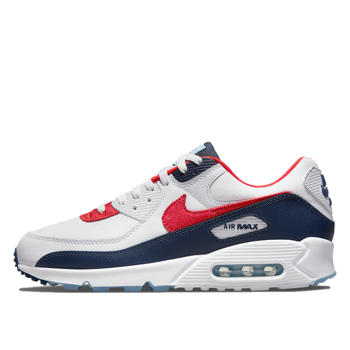 Nike Air Max 90 USA Denim (2021) WHITE/RED/BLUE sneaker – authenticated on KLEKT