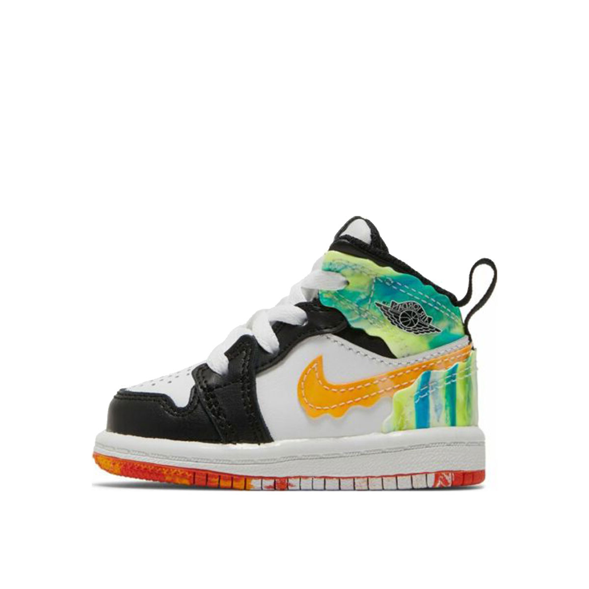 Air Jordan 1 Mid SE Wavy (TD) (2022) BLACK/WHITE-TEAM ORANGE-KUMQUAT sneaker – authenticated on KLEKT