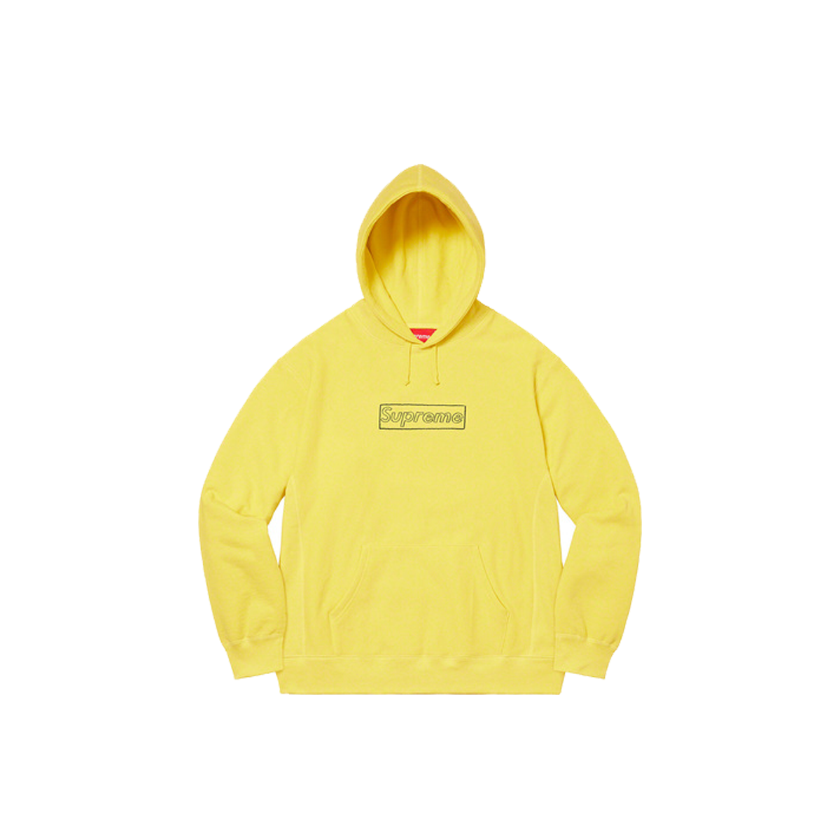 Supreme x KAWS Chalk Logo Hooded Sweatshirt Light Lemon (SS21) sneaker – authenticated on KLEKT