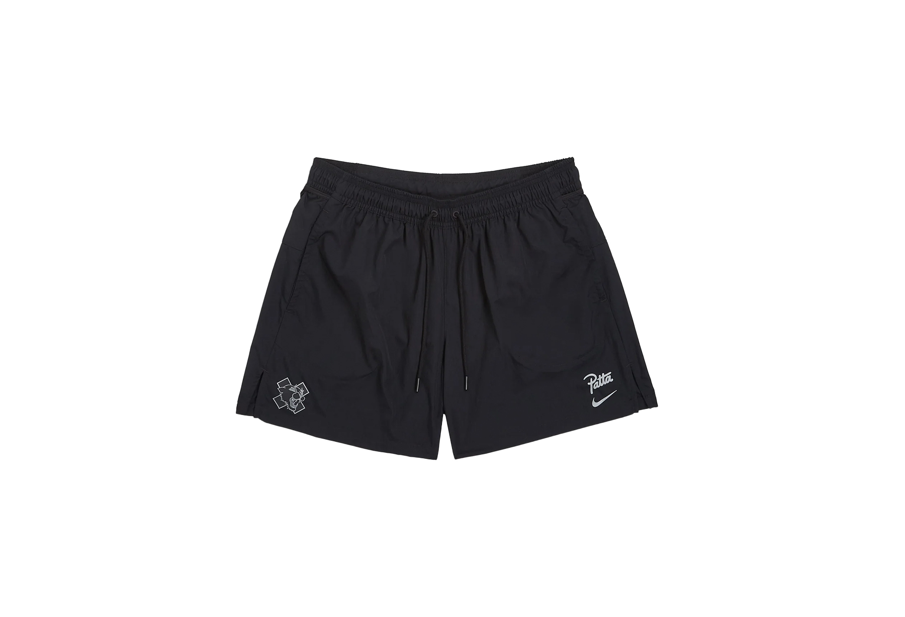 Patta x Nike Running Team Shorts Black (SS24) BLACK sneaker – authenticated on KLEKT