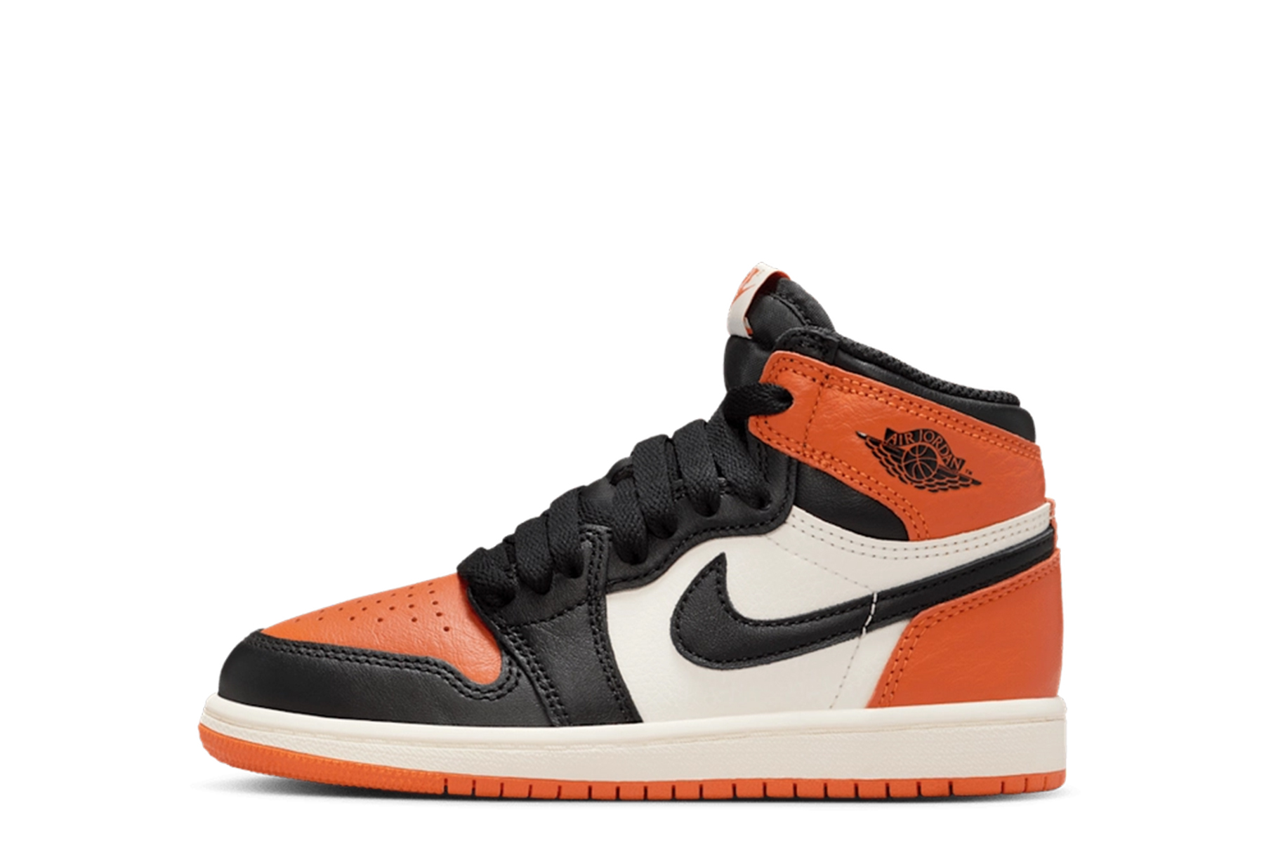 Air Jordan 1 High OG PS 'Shattered Backboard' (2025) Black/Starfish/Sail sneaker – authenticated on KLEKT