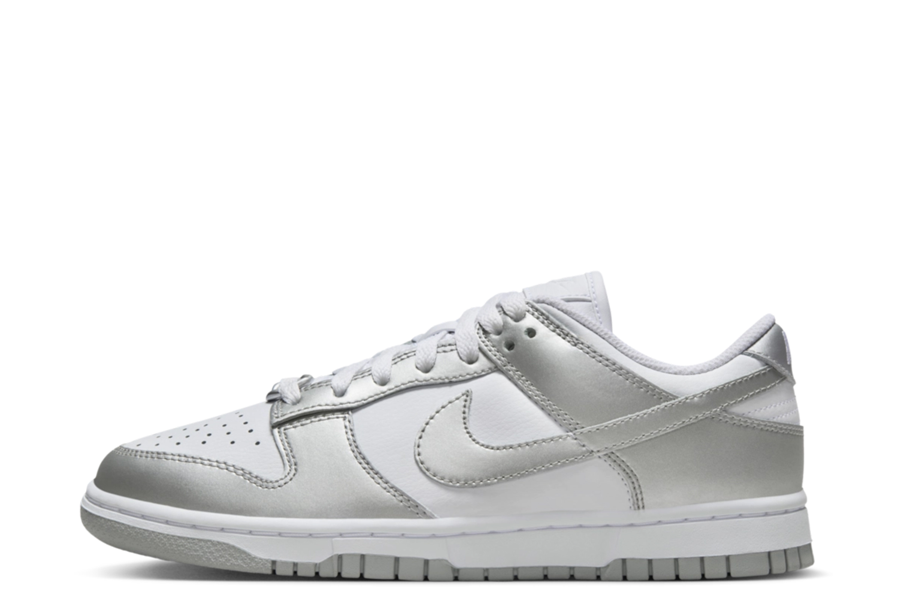 Nike Dunk Low WMNS 'Metallic Silver' (2023) White/Metallic Silver/Blue Joy sneaker – authenticated on KLEKT