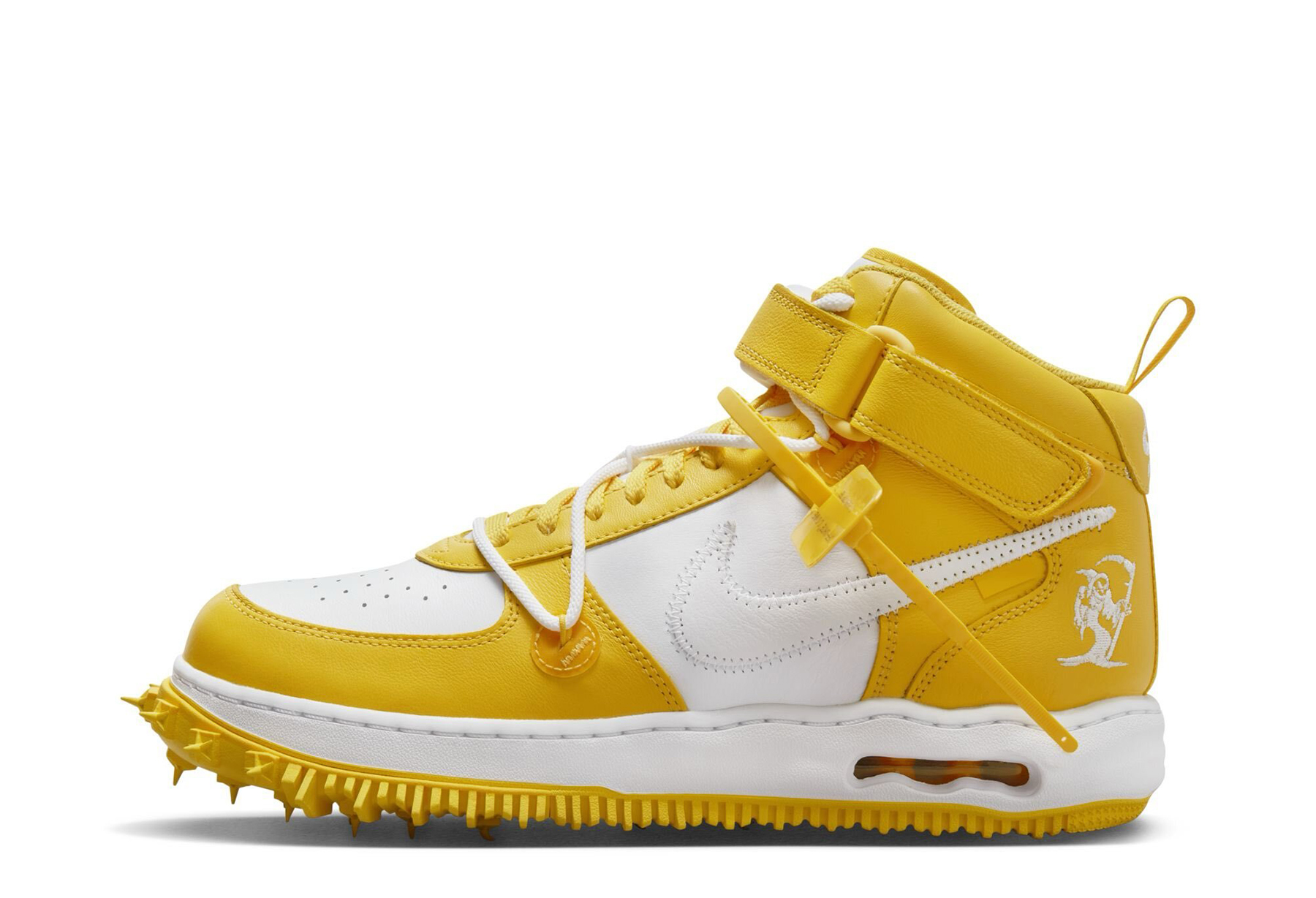 Nike x Off-White Air Force 1 Mid 'Varsity Maize' (2023) White/White/Varsity Maize sneaker – authenticated on KLEKT